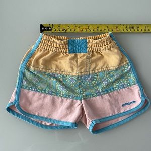 Patagonia 3T board swim shorts - great condition - pink/blue/orange